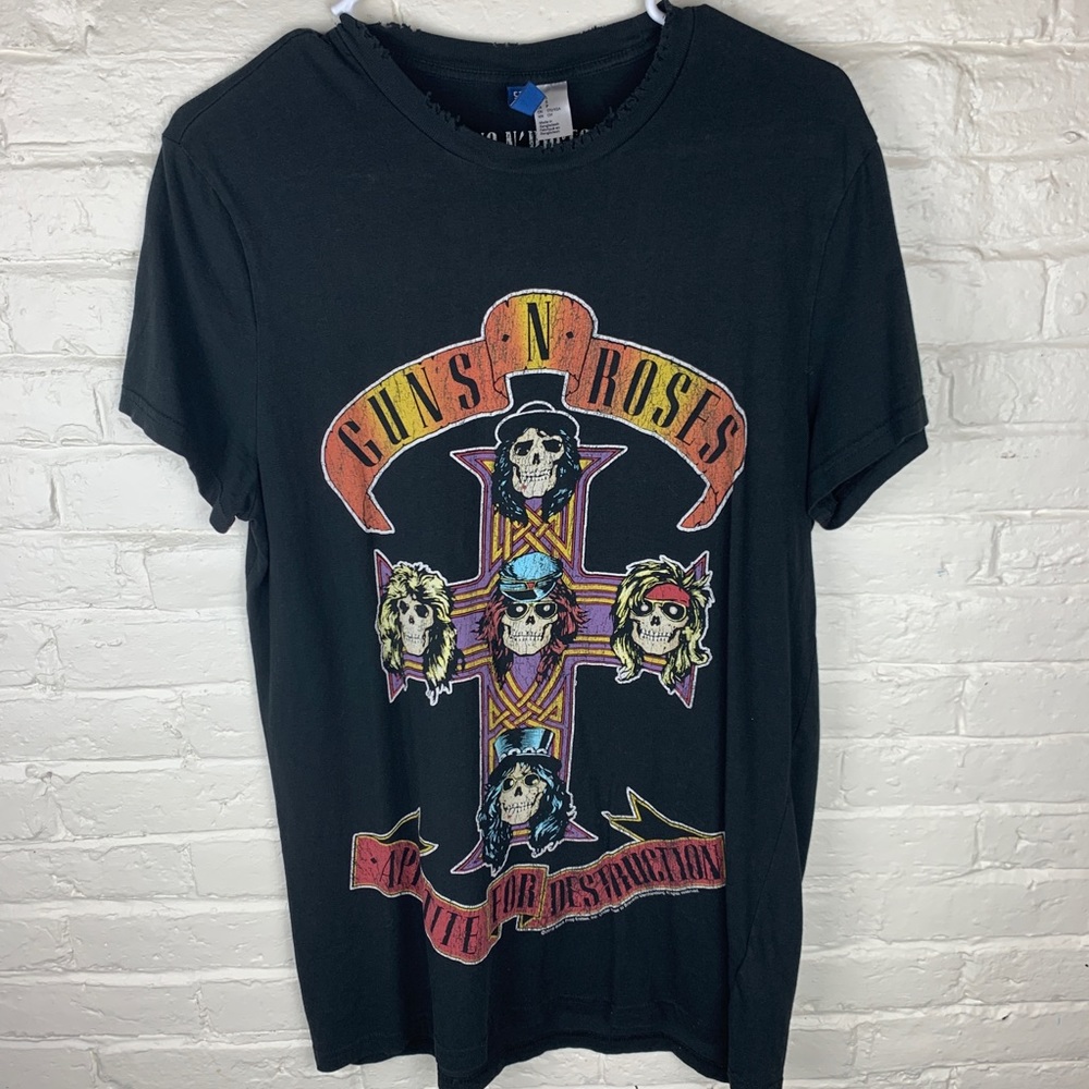 DIVIDED Guns N Roses Graphic Band Tee S Black